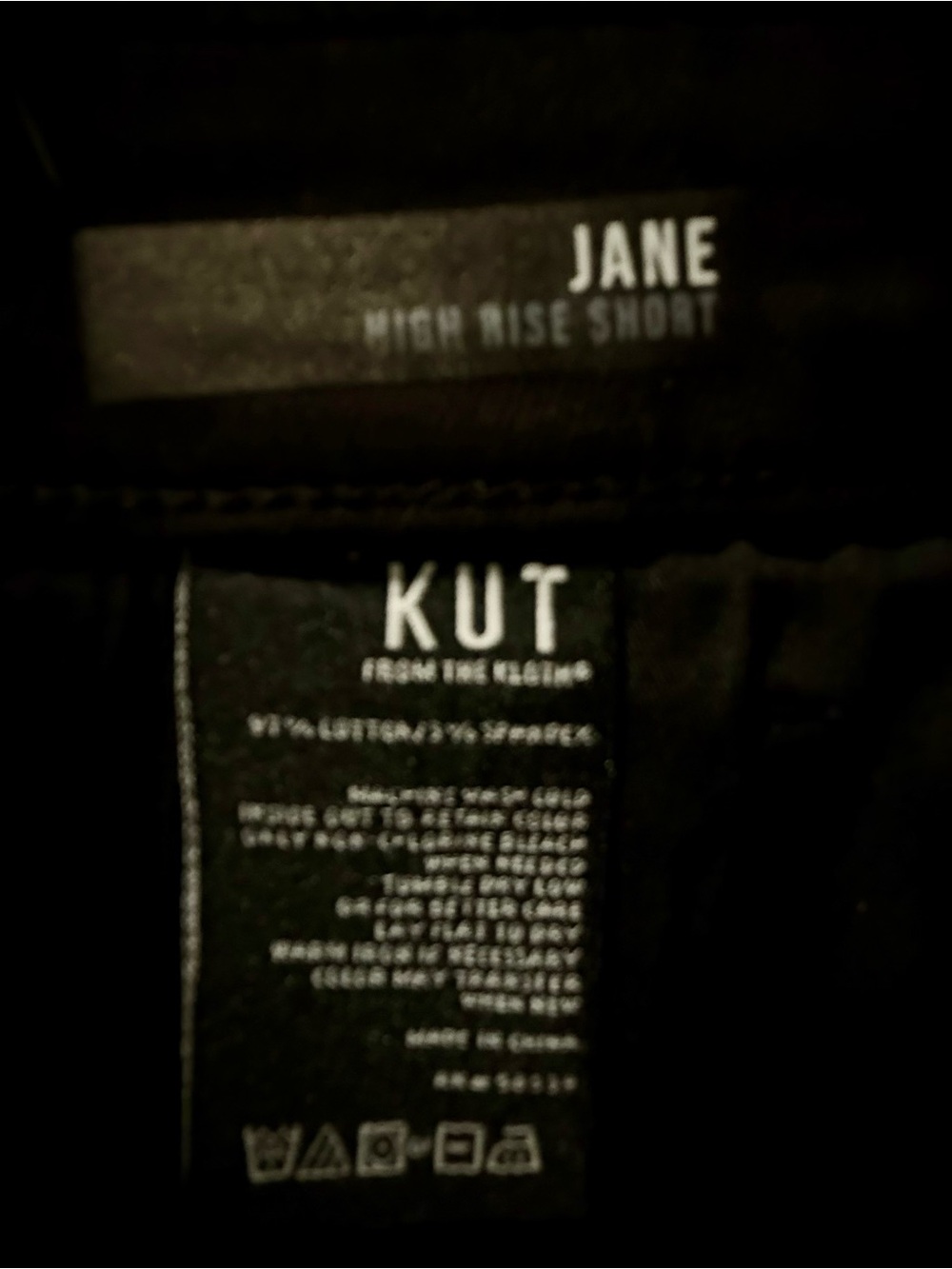 KUT from the Kloth Black High Rise Frayed Denim Shorts Size 31 - Picture 6 of 6